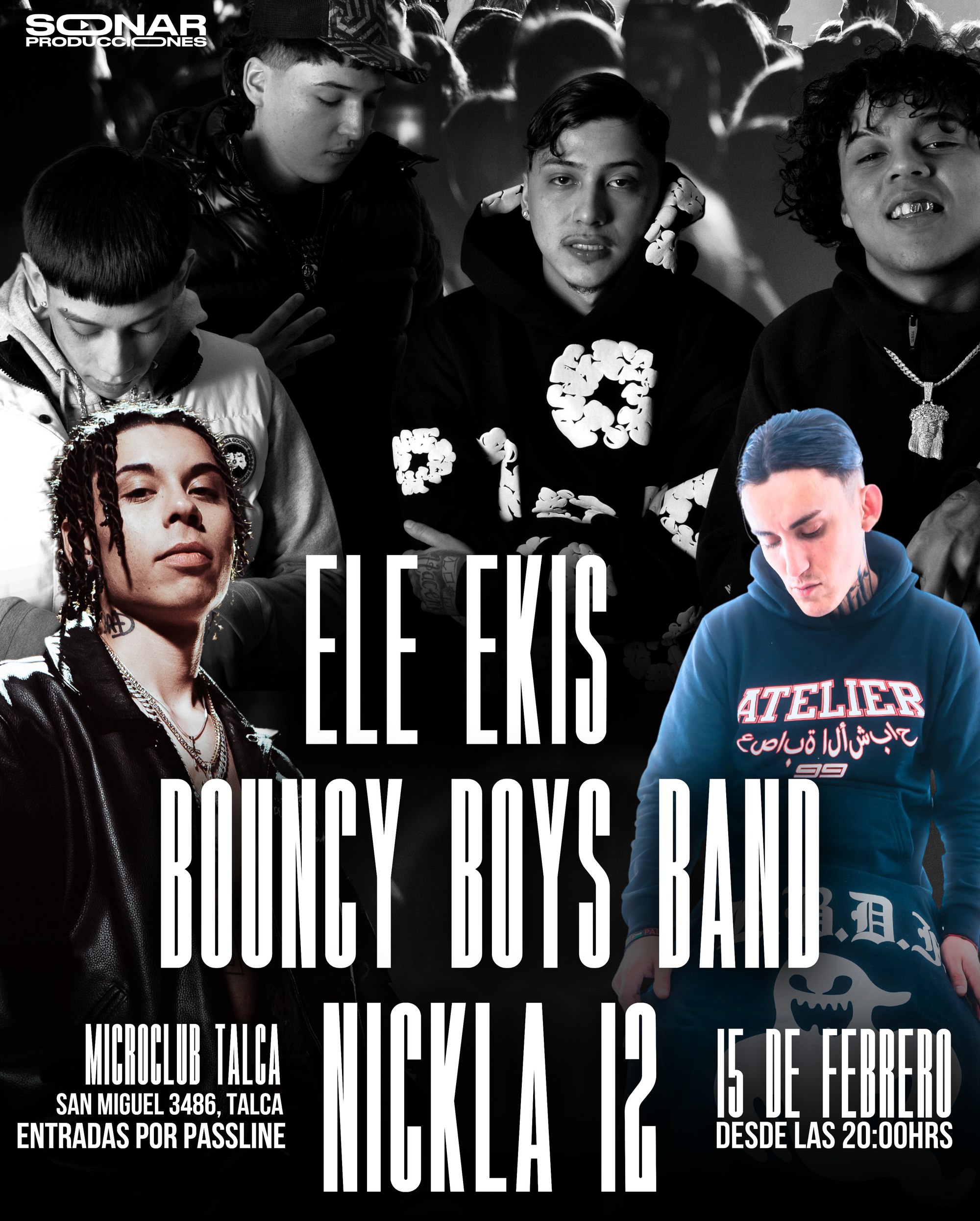 Bouncy boys band - Ele Ekis - Nickla 15 de febrero Talca